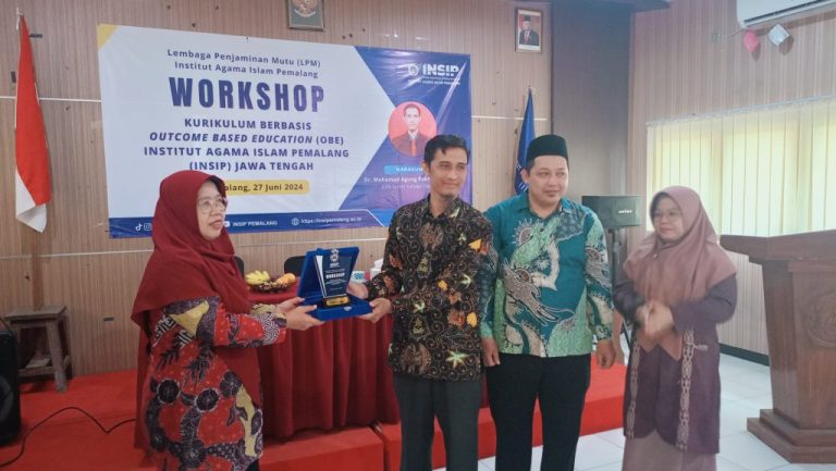 Lembaga Penjaminan Mutu (LPM) Institut Agama Islam Pemalang (INSIP) menyelenggarakan Workshop Kurikulum Berbasis Outcome Based Education (OBE)